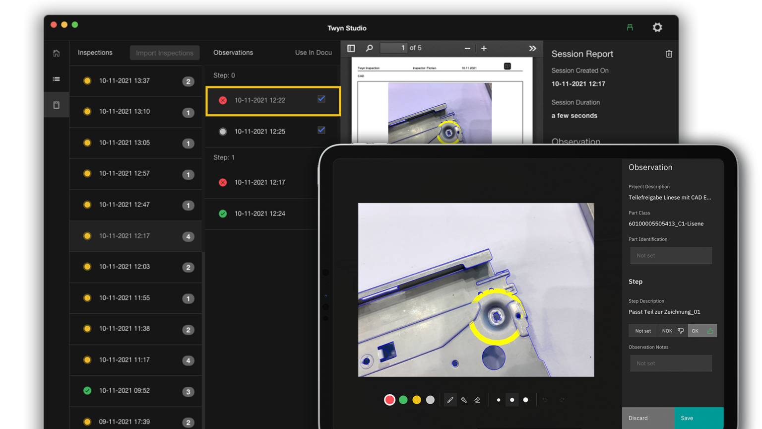 Visual Quality Inspection Automotive Manufacturing with AR