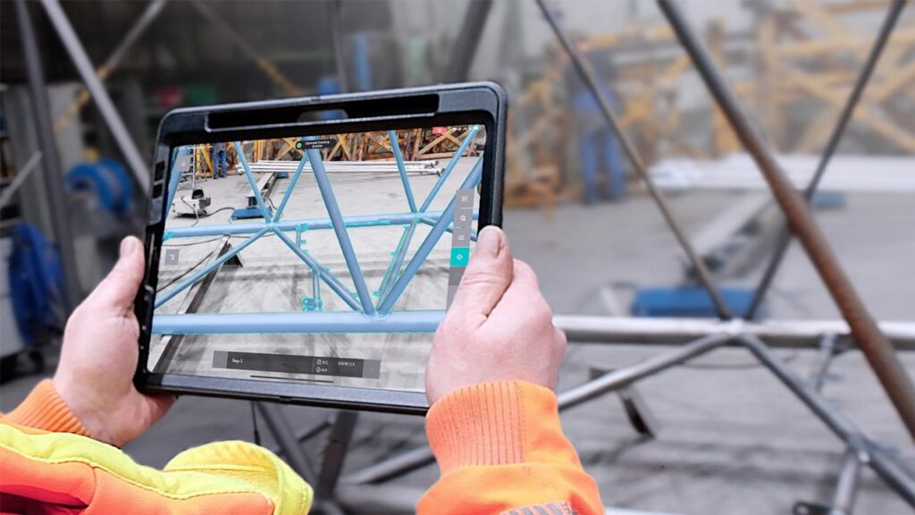 Qualitaetskontrolle-mit-AR-und-Twyn-eines-Kranzwischenstuecks-eines-Kunden-Gothaer-Fahrzeugtechnik-Twyn-Visometry-1280